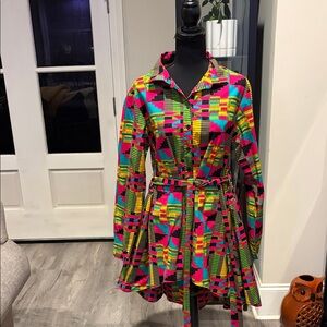 Women’s D’IYANU Multicolor Patterned Women's Jacket